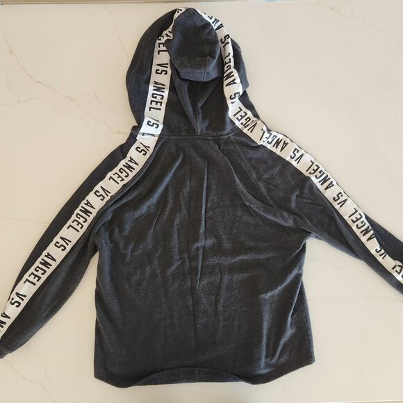 Y2K Victoria’s Secret Sz S VS Angel Gray Pullover hoodie Women's athleisure Cozy - Picture 10 of 11